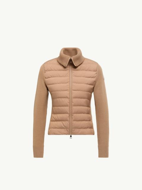 Moncler 패딩 모직 Zip-Up 카디건