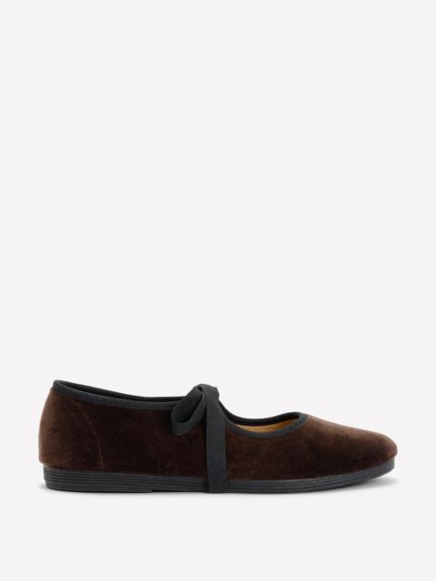 BODEN Flexi Tie Mary Janes-Chocolate