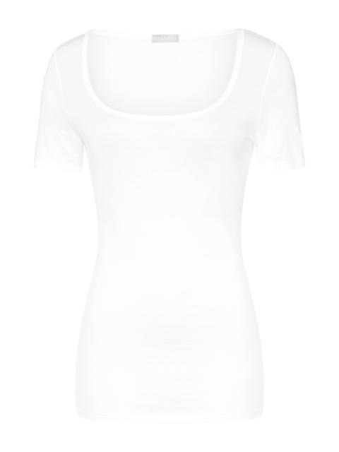 HANRO Ultralight Round Neck Cotton Fitted Top