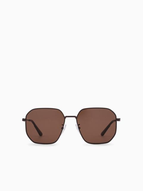 Men’s square sunglasses Asian fit