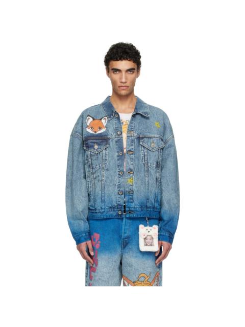 doublet Blue Anime Denim Jacket