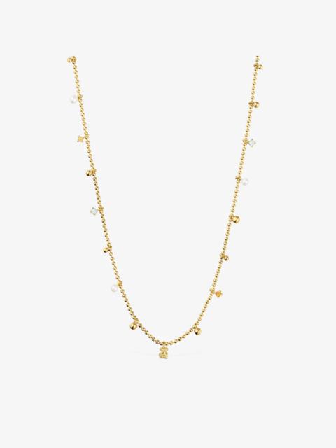 TOUS Short Necklace with 18K gold vermeil, cultured pearls and gemstones TOUS Grain