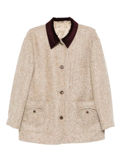 BLAZÉ MILANO Clelia corduroy-collar wool jacket