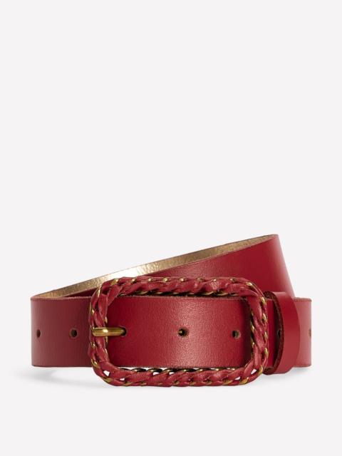 BODEN Plait Hardware Belt-Pomegranate