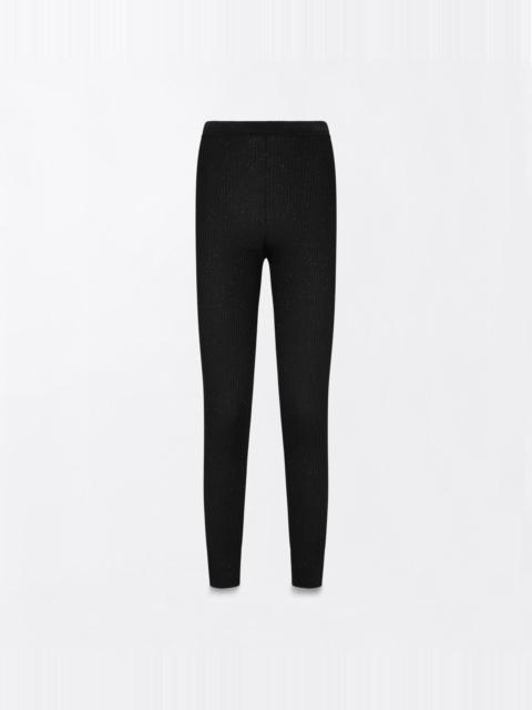 TOM FORD COMPACT LUREX VISCOSE MIXED RIB WITH MICRO SEQUINS LEGGINGS