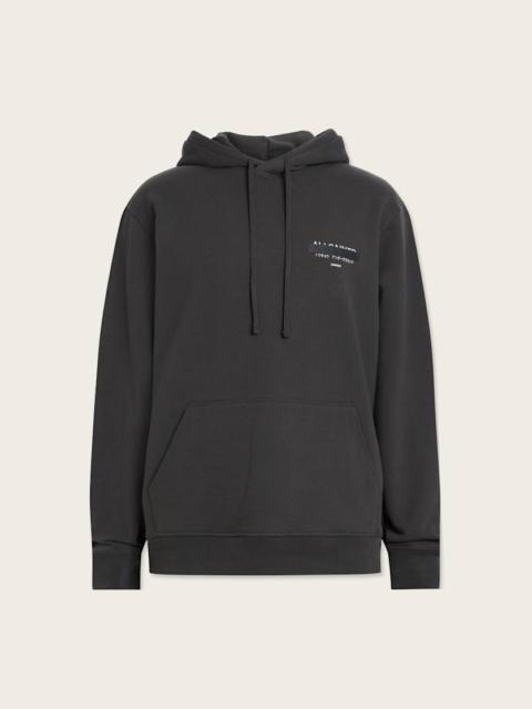 ALLSAINTS REDACT PULLOVER EMBROIDERED LOGO HOODIE