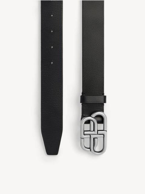 BALENCIAGA Bb Large Belt in Black