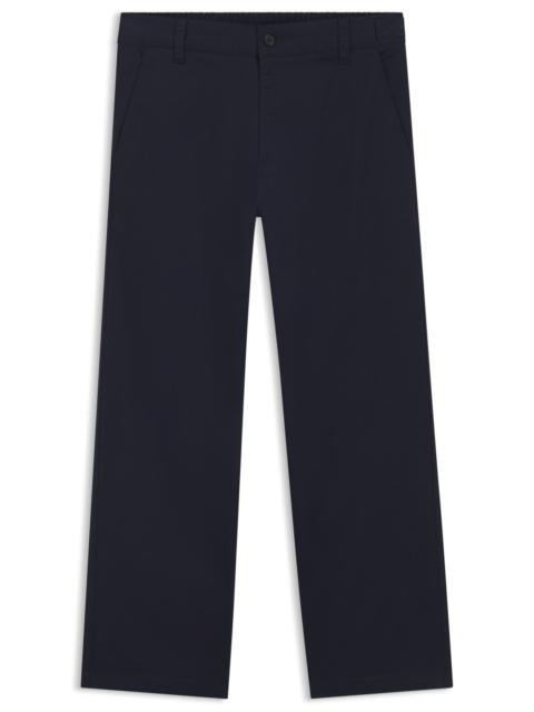 HUGO STRAIGHT-FIT PANTS IN MERCERIZED STRETCH COTTON
