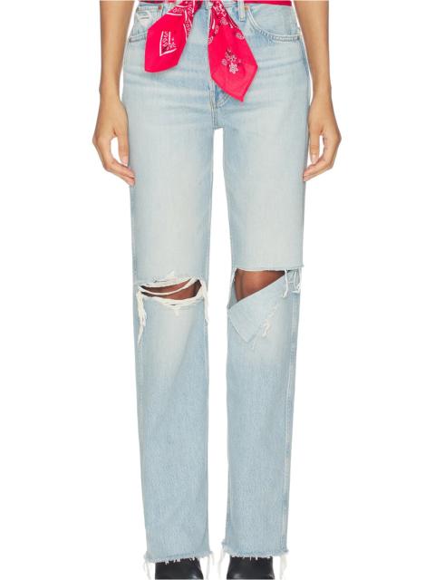 RE/DONE 90s High Rise Loose With Bandana Wide Leg Jeans