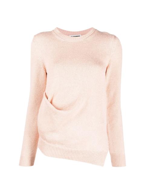 fine-knit long-sleeve jumper