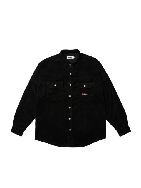 PALACE DROP SHOULDER CORD SHIRT BLACK