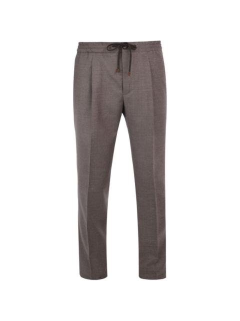 SLOWEAR drawstring pleated trousers