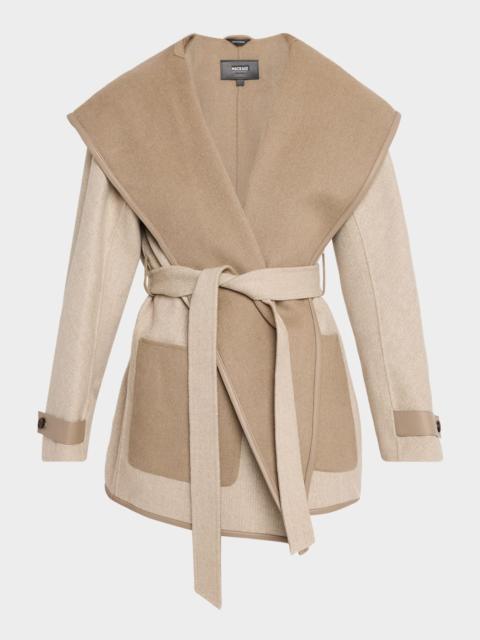 MACKAGE Paya-HB Double-Face Wool Wrap Coat with Hood
