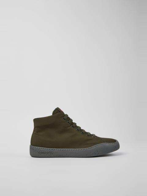 CAMPER Peu Touring Green textile ankle boots for women