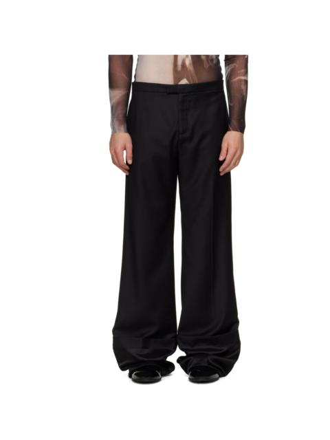 Jean Paul Gaultier Black 'The Satin Tailored' Trousers