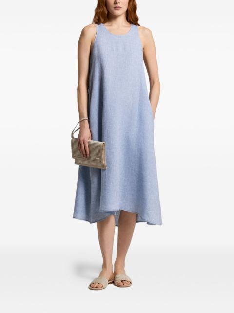 PESERICO A-line sleeveless midi dress