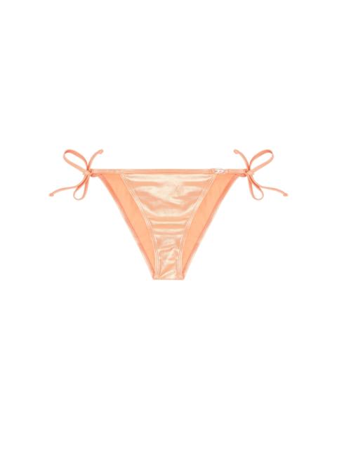 Diesel SIDE-TIE BIKINI BOTTOMS IN SHIMMERY FABRIC