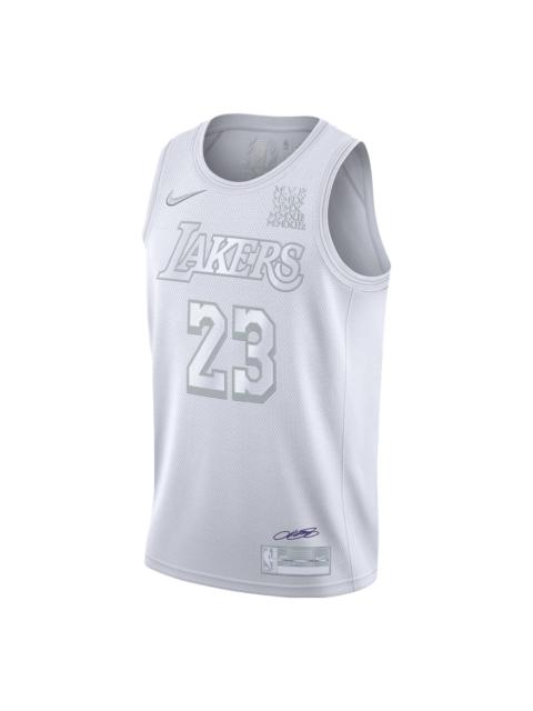 Nike NBA Jersey LeBron James Lakers MVP . 23 White CT4206-100