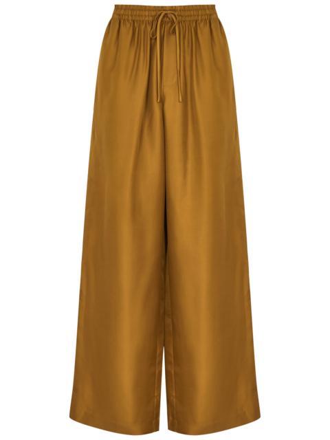 RÓHE Wide-leg silk-satin trousers