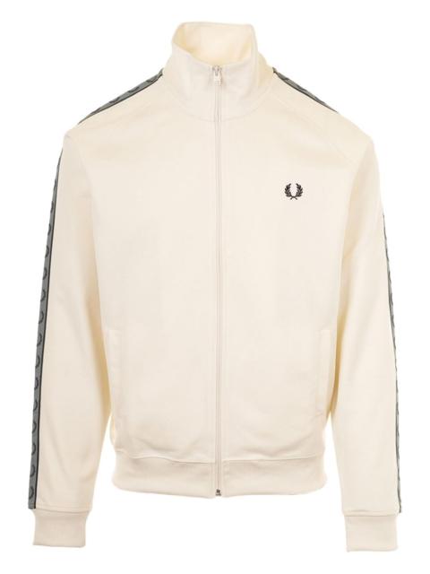 Fred Perry logo-deatil zip-up sweater
