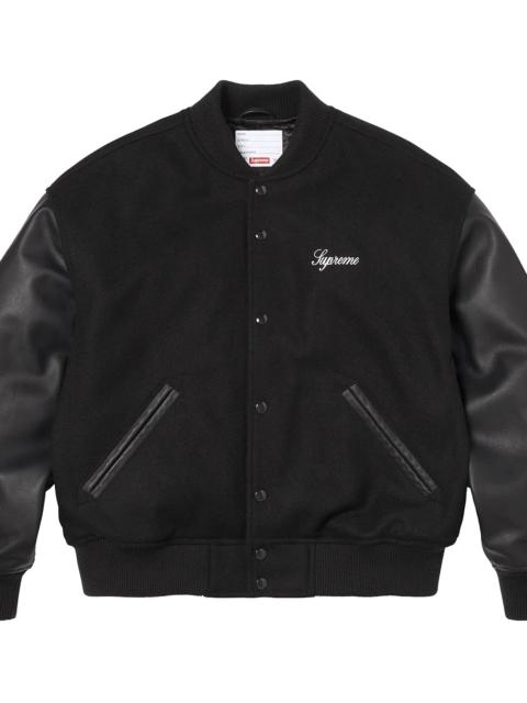 Supreme Cross Varsity Jacket "Black" SU28519