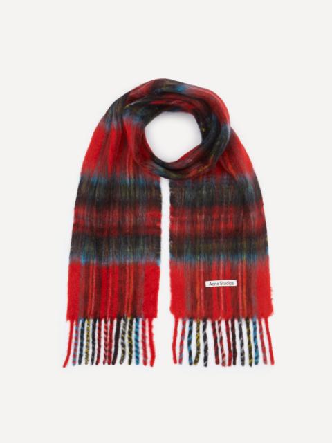 Acne Studios Check Mohair Scarf
