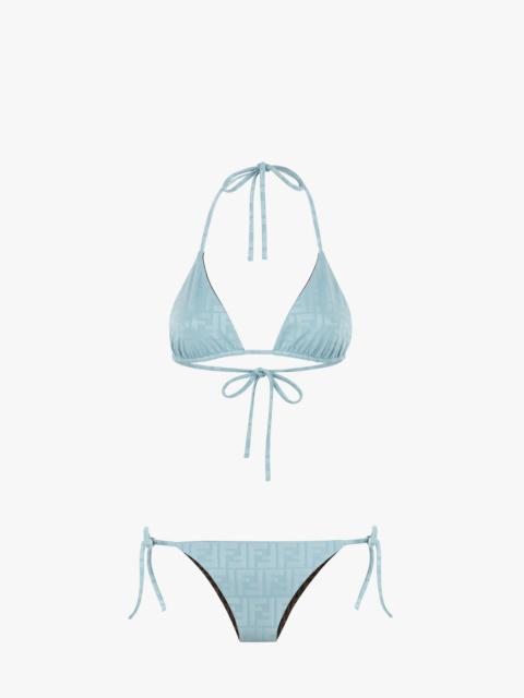 FENDI Light blue Lycra® bikini