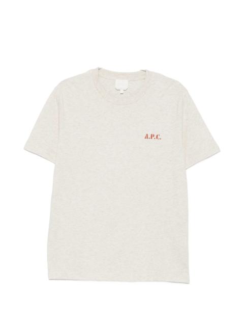 A.P.C. A.p.c. Logo-print T-shirt