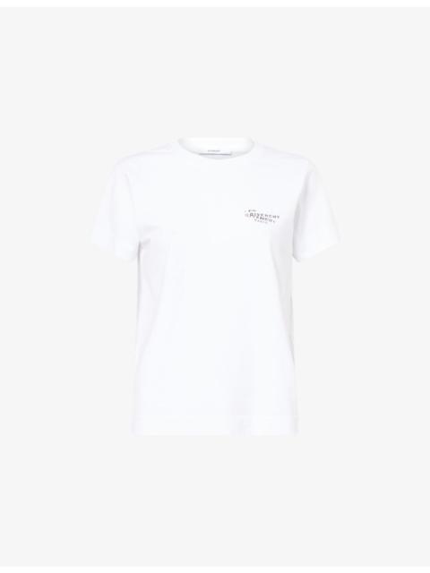 Givenchy Logo-Print Round-Neck Cotton-Jersey T-Shirt