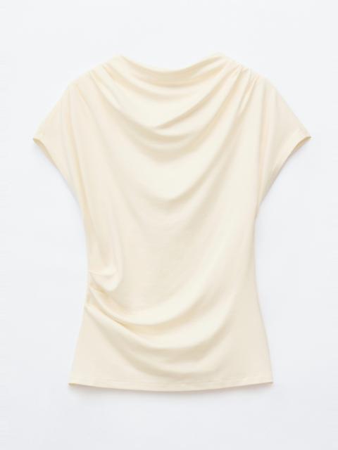 & Other Stories Draped Cowl-Neck Top
