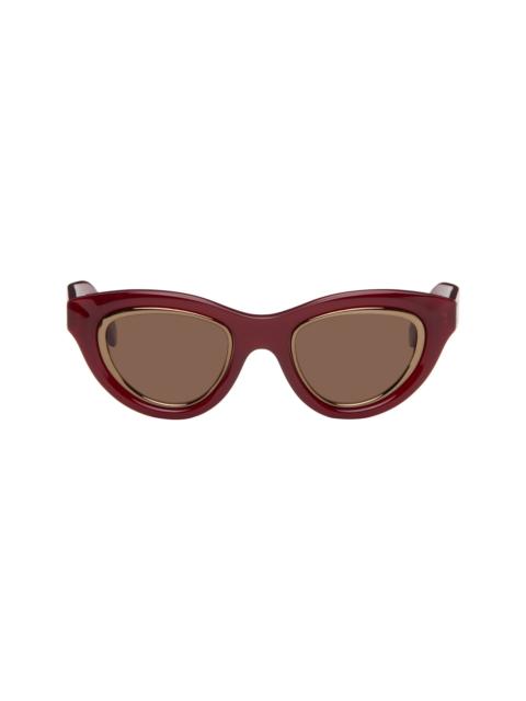 Loewe Red Mini Anagram Cateye Sunglasses