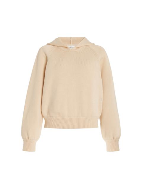 HIGH SPORT Park Hooded Knit Cotton Sweater neutral