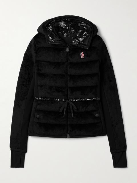 Moncler Grenoble Hooded Quilted Fleece Down Jacket