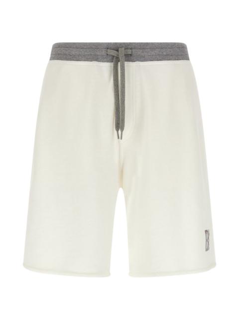 Brunello Cucinelli logo-print track shorts