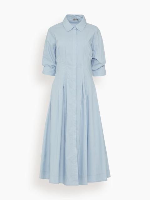 SIMKHAI Jazz Pintuck Midi Dress in Periwinkle Sky (TS)