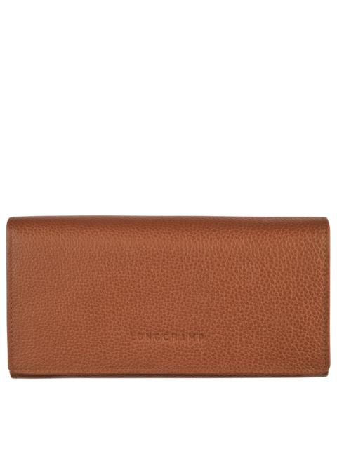 Le Foulonné Continental wallet Caramel - Leather