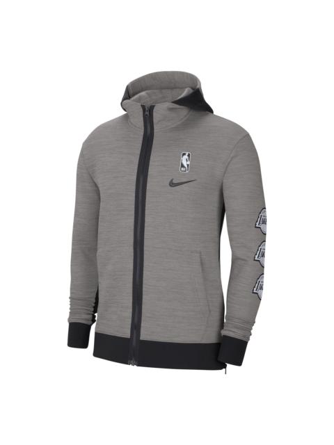 Nike Nike Therma Flex NBA Los Angeles Lakers Zipper hooded Jacket Gray CU0506-063
