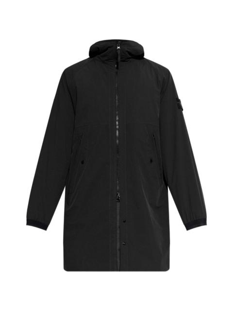 Stone Island hooded zip-fastening coat