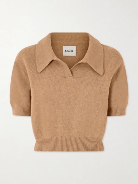 KHAITE Leni Cropped Wool And Cashmere-blend Sweater