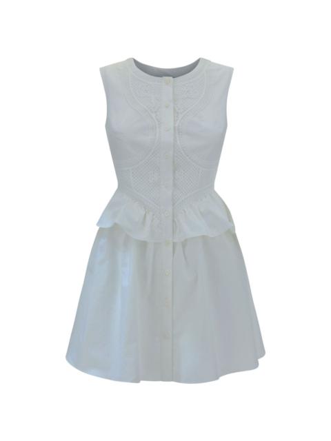 panelled minidress