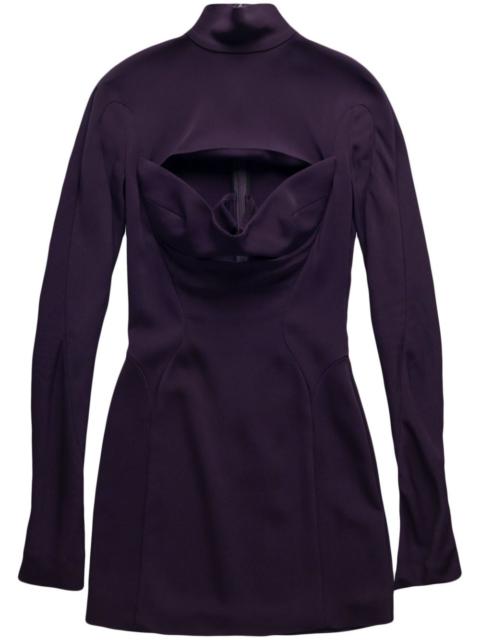 MUGLER Slice long-sleeve minidress