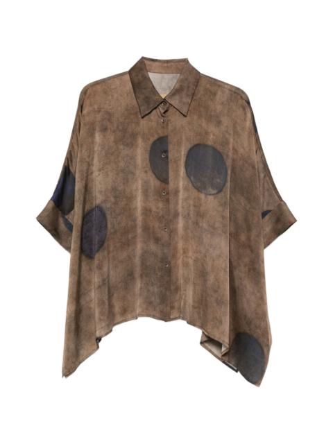 UMA WANG Toto spot button shirt