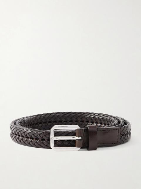 TOM FORD 2cm Woven Leather Belt