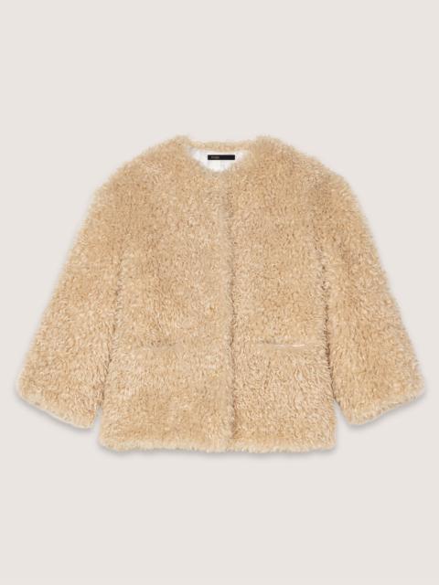 maje Short faux fur coat