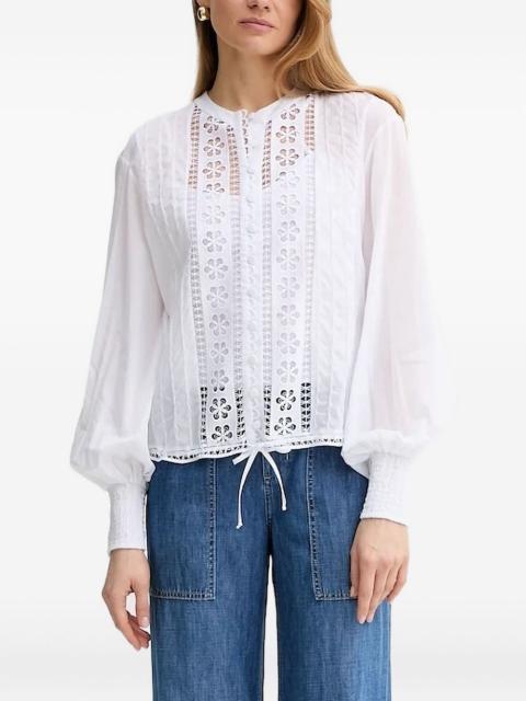 Charo Ruiz broderie-anglaise balloon-sleeve top