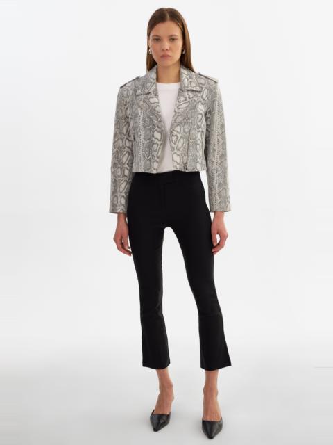 LAMARQUE DENALDA | Cropped Leather Biker Jacket