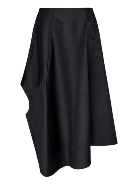 Comme Des Garçons Asymmetric Draped Long Skirt