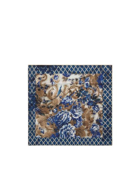 Pierre-Louis Mascia Aloeuw floral geometric silk scarf