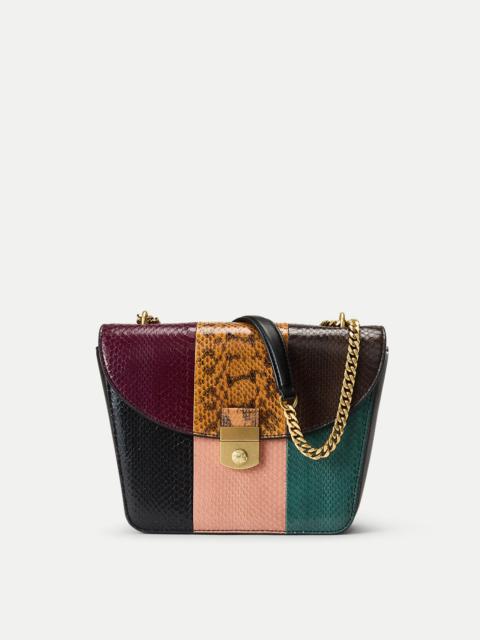 VERONICA BEARD PATCHWORK DOUBLE LINK FLAP BAG