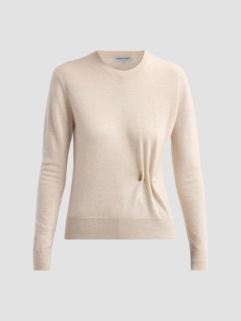 VERONICA BEARD Women's Frankie Wool-Cashmere Pullover Sweater - Oatmeal Melange